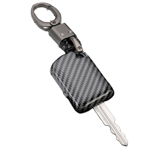 ODM Custom remote key silicone  carbon fiber pattern case shell holder protection car key cover For  Mitsubishi