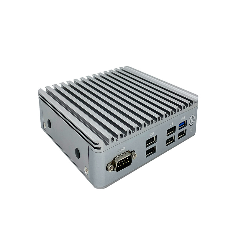 Gaming computer Fanless mini pc x86 with rs232 factory price intel dual core J1900 embedded Industrial grade MINI box PC