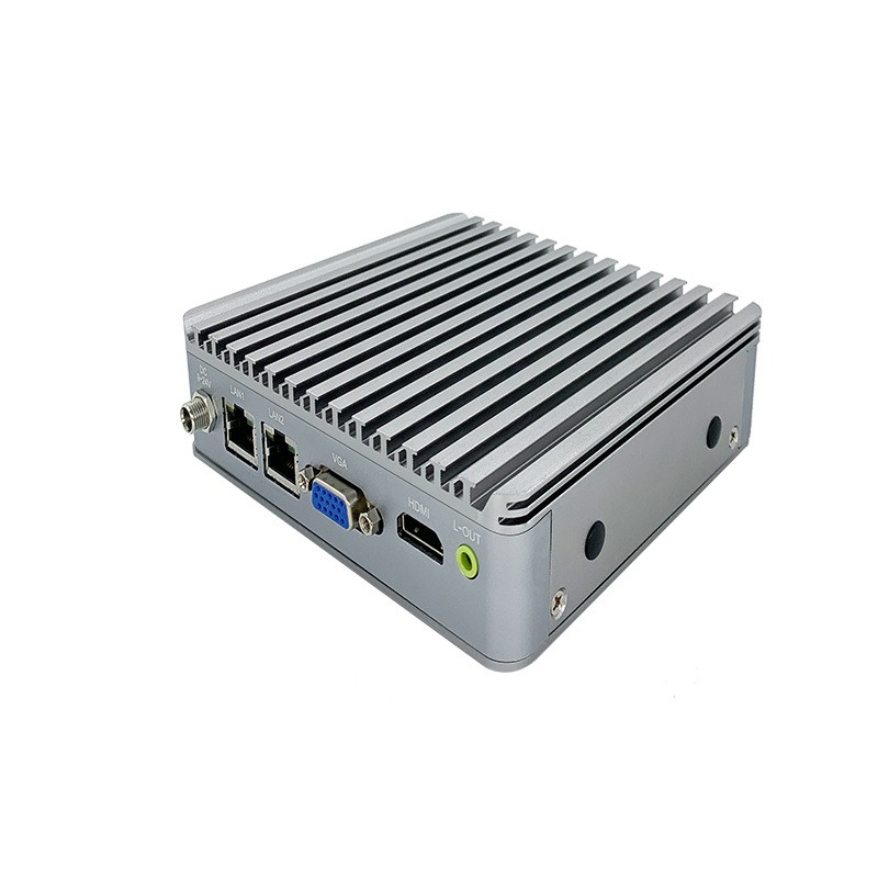 Gaming computer Fanless mini pc x86 with rs232 factory price intel dual core J1900 embedded Industrial grade MINI box PC