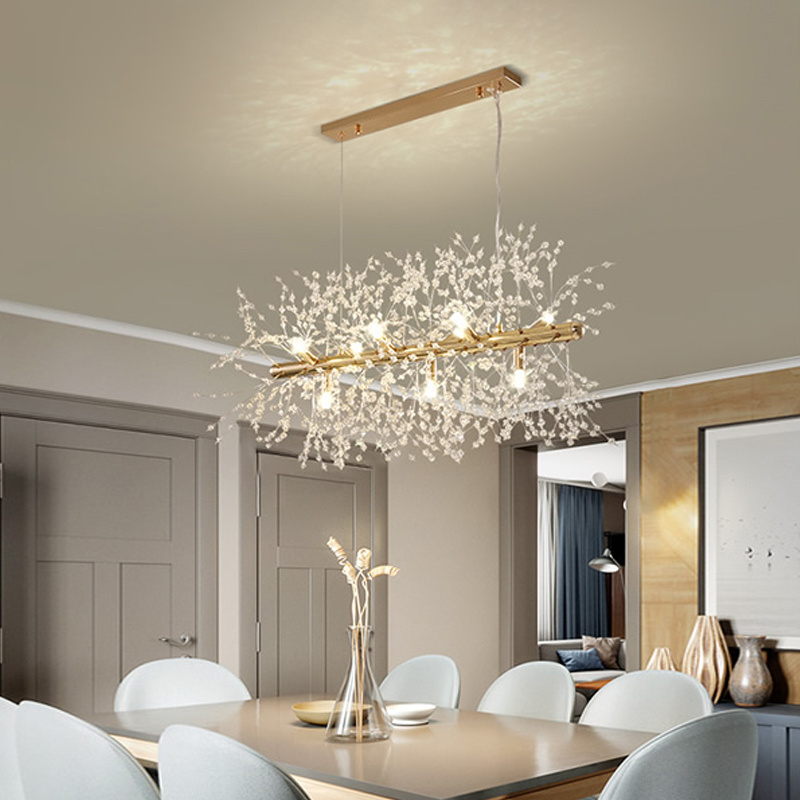 Modern Chandeliers Firework LED Pendant Lighting Dandelion Light Fixtures for Dining Room Living Room