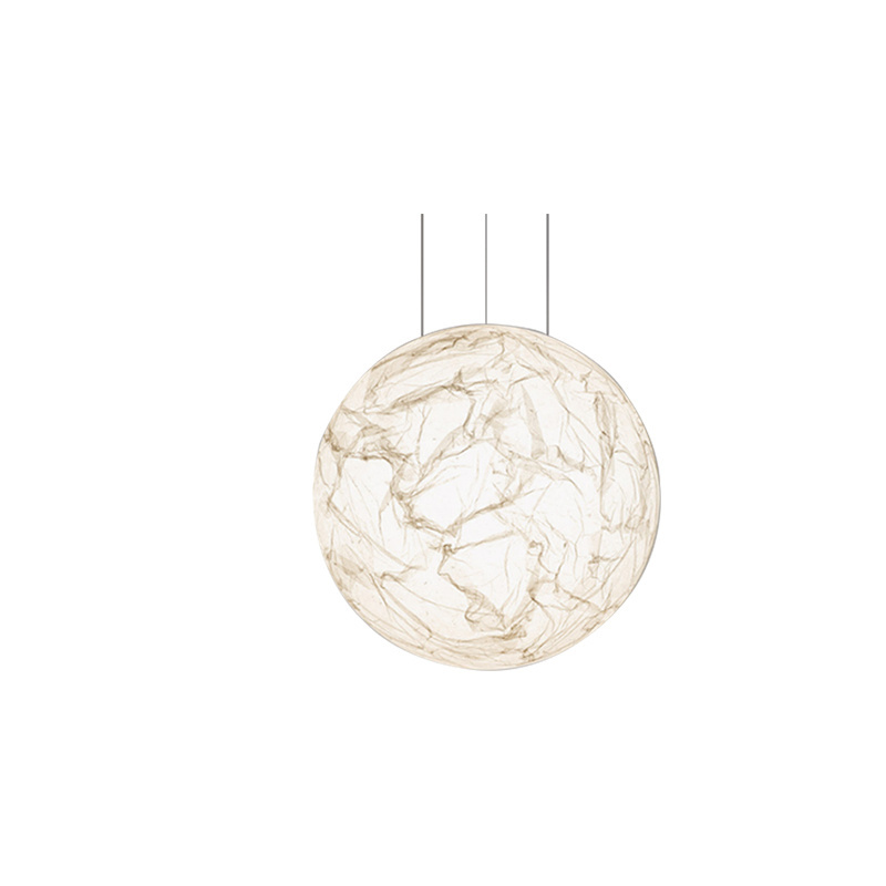 High ceiling Japanese Paper ball pendant light D60CM D80CM D100CM moon drop lights LED chandeliers