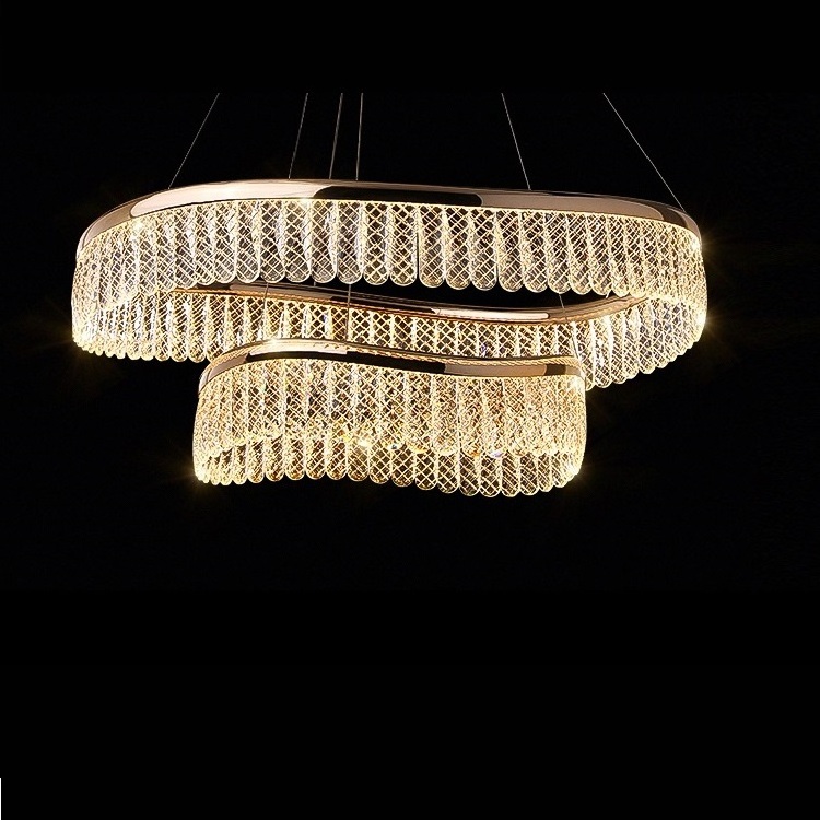 modern living room villa fixtures chandelier luxury gold k9 crystal lighting modern entry  led crystal chandelier