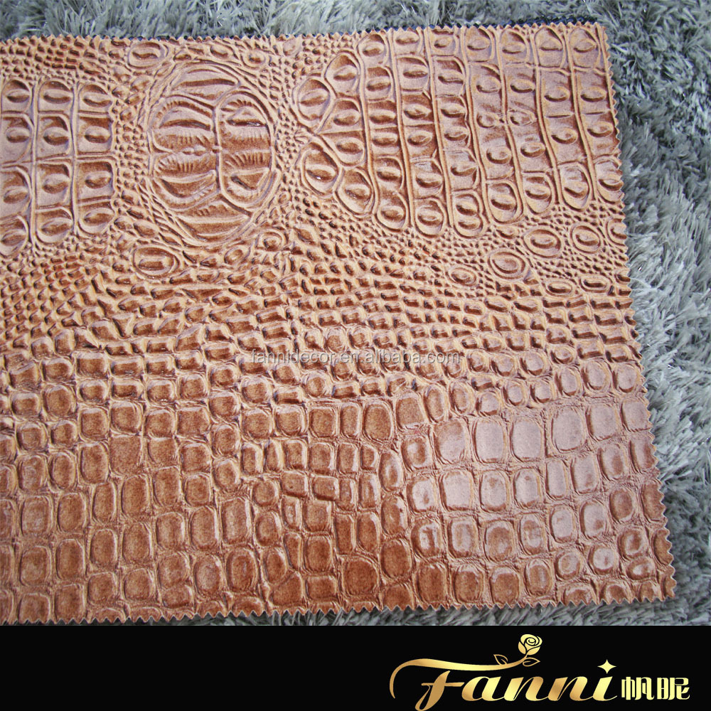 New Crocodile synthetic PVC crocodile embossed leather for shoes