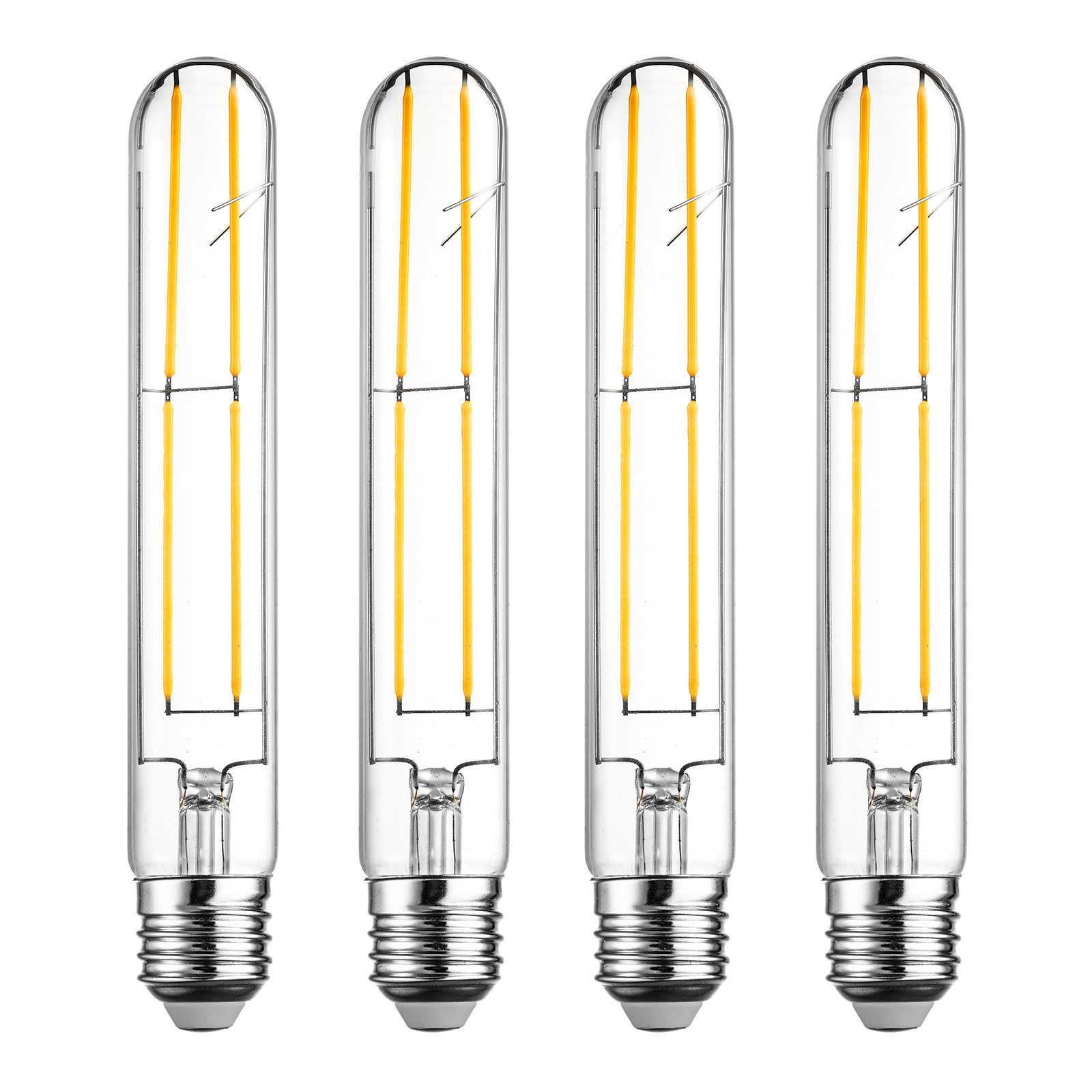 T30 Tubular Bulbs LED Bulb E26 Base Soft White 2700K, 7.3 Inch Long Tube Light Bulb, 60-Watt Incandescent Equivalent