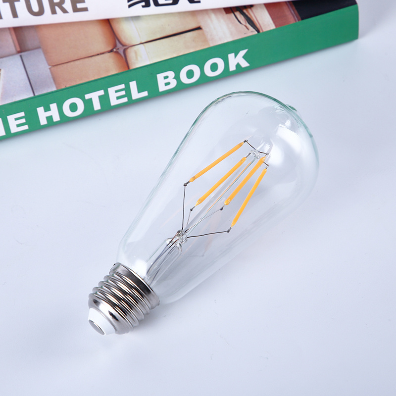 Wholesale ST64 Base LED Filament light Bulb 24V 12V Dimmable Edison LED Bulbs 2W 4W 5W 6W 8W Vintage LED Lamp