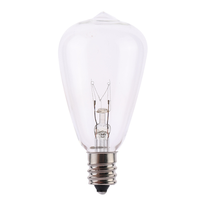 Deluxe Customization Replacement ST38 clear E12 screw base lamp edison light bulbs for indoor outdoor string light