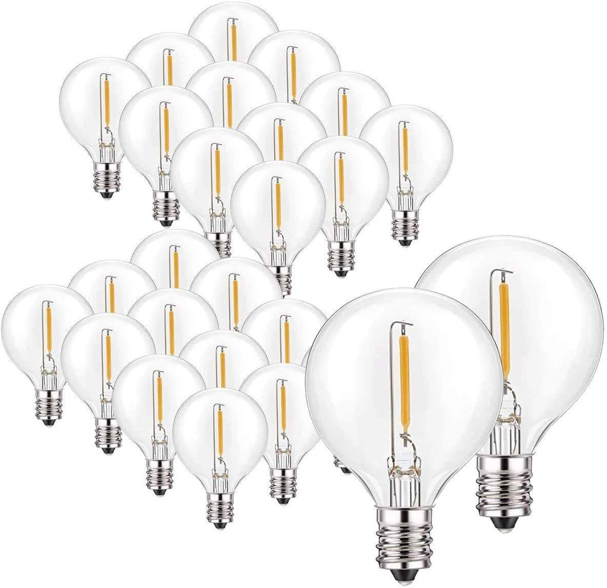 G40 E12 spiral base commonly used replacement light bulbs can be used for home decoration