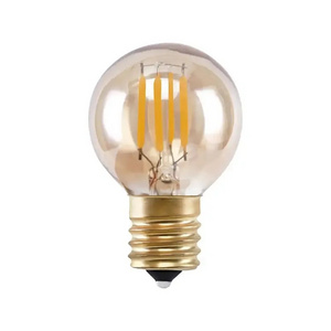 High Quality Amber E27 3W 2200K Edison G40 Mini Earth Light Golden Tone Dimmable LED Bulb Round Ball String Bulb