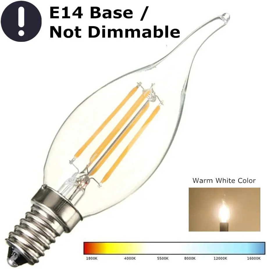 High quality 6.5W LED filament bulb flexible filament floor lamp with LED filament bulb