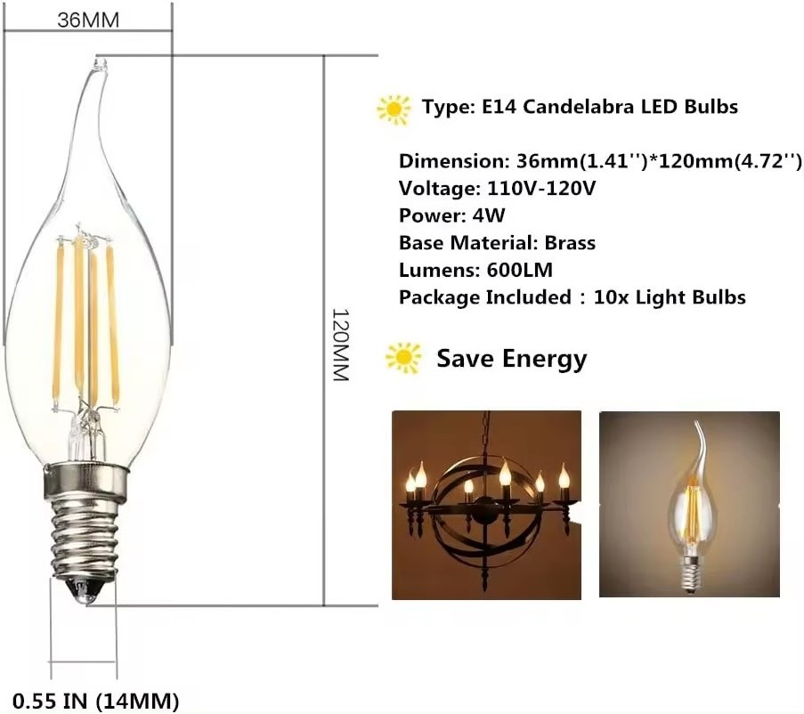 High quality 6.5W LED filament bulb flexible filament floor lamp with LED filament bulb