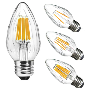 Factory Direct F15 Tapered Retro Edison Bulb White Incandescent Warm lamp bulb filament can be used for Led overhead lights and