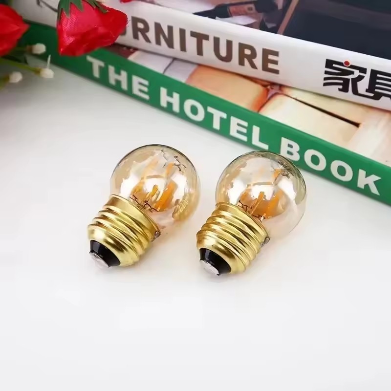 Wholesale price: Good quality amber LED filament light bulb E27 3W 2200K Edison G40 mini floor lamp