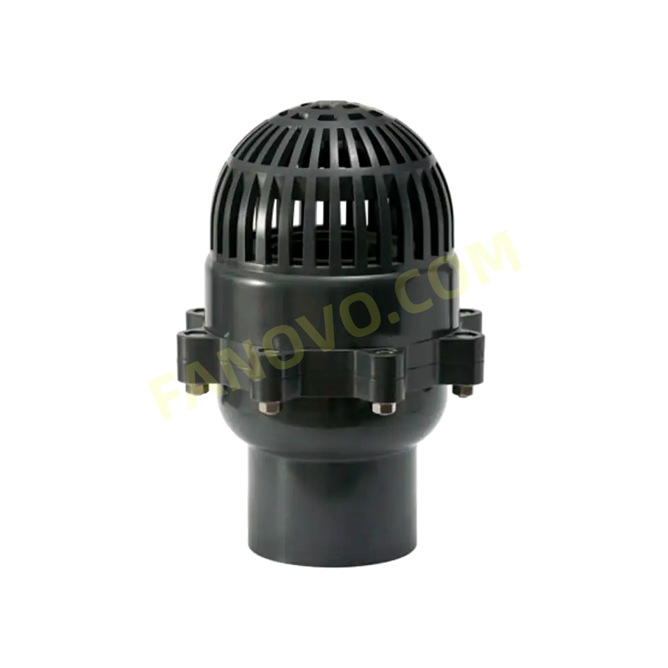 UPVC CPVC  6inch Single Union Swing Foot Valve PVC Plastic Non Return Foot Valve  for control water