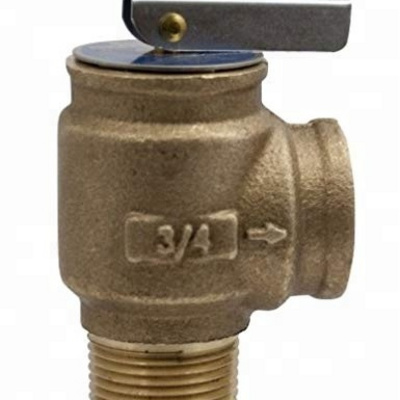 3/4" NPT Male x Female Bronze Safety Relief Valve