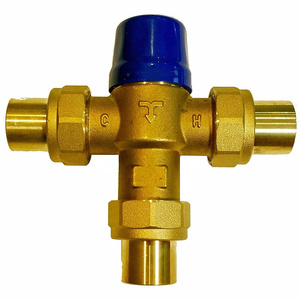 100-140F Adjustable Water Temperature Brass Thermostatic Mixing Valve