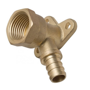 1/2" PEX x 1/2" Female Threaded Drop Ear Elbow Brass Crimp Fitting