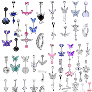 Fashion Belly Button Belly Rings Body Piercing Jewelry Stainless Steel Romantic Women's  navel piercing wholesales Factory sales