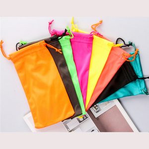 2023 Eyewear Accessories Sample Bags Luxury  Pouch Custom  Colorful Soft Microfiber Glasses Bag Sunglasses Pouch Case