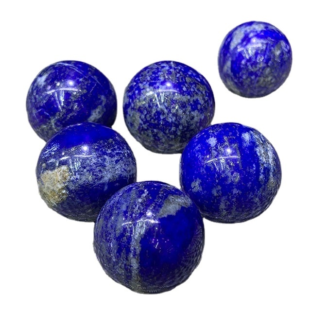 Wholesale Fanshi Semi-Precious Lapis Lazuli Sphere Crystal Ball Carved Feng Shui Healing Birthstone Roller Balls Seven Chakras