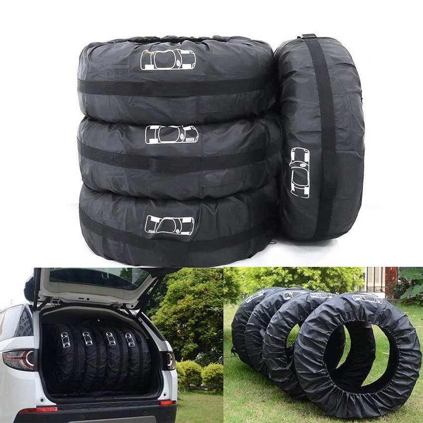 High Quality Car Spare Wheel Tire Storage Bag in Polyester