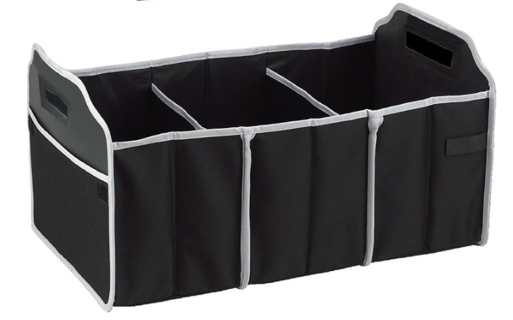 Fully collapsible and portable folding car boot organizer trunk organizer