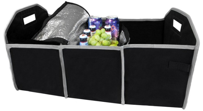 Fully collapsible and portable folding car boot organizer trunk organizer