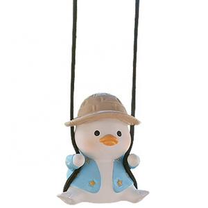 Swing duck car pendant car rearview mirror hanging car interior product female cute duck