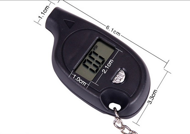 Keychain Digital LCD Tire car Tyre Air Pressure Gauge For Car Auto Motorcycle