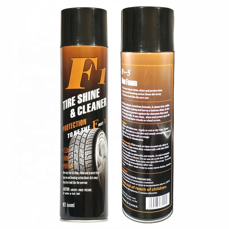 Car tire brightener Tire foam cleaner spray