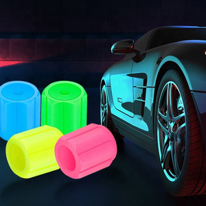 Car logo highlighted Car tire valve nozzle cap luminous valve caps for motorcycle and bike