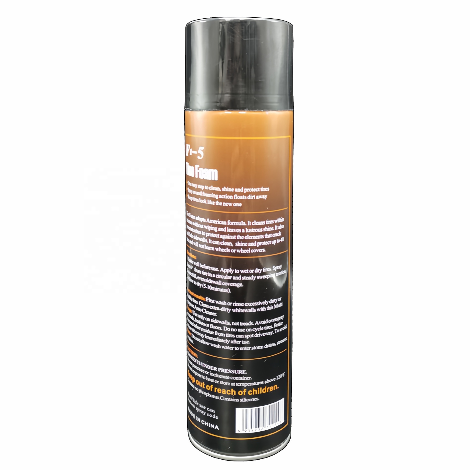 Car tire brightener Tire foam cleaner spray