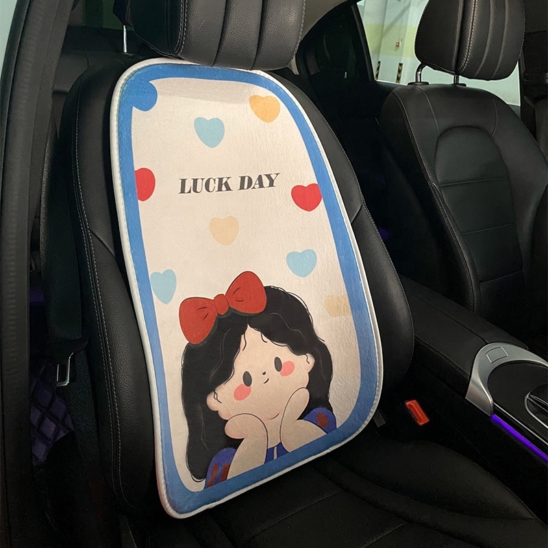 Cartoon cute Princess car seat cushion plush heated interior seat cushion