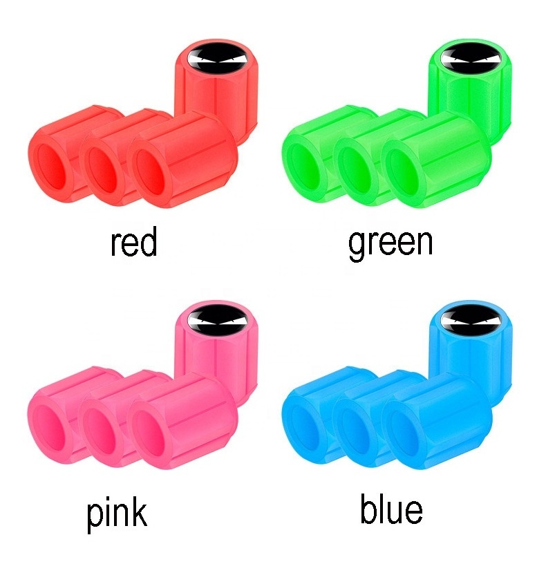 Car logo highlighted Car tire valve nozzle cap luminous valve caps for motorcycle and bike