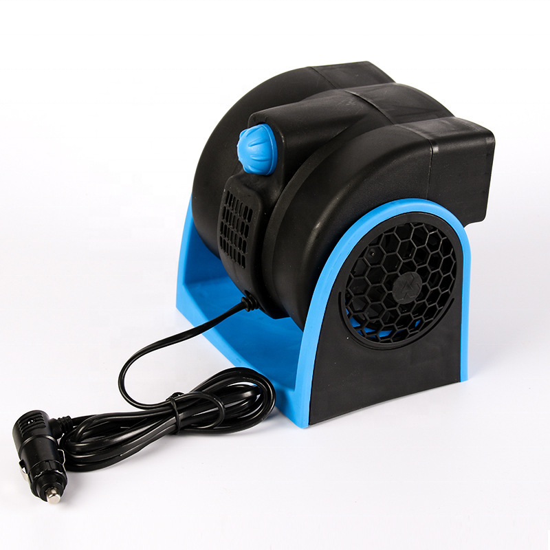 12V Car Fan Auto Vehicle Fan Powerful Ventilation Electric Car Fans with Cigarette Lighter Plug for Car Vehicle