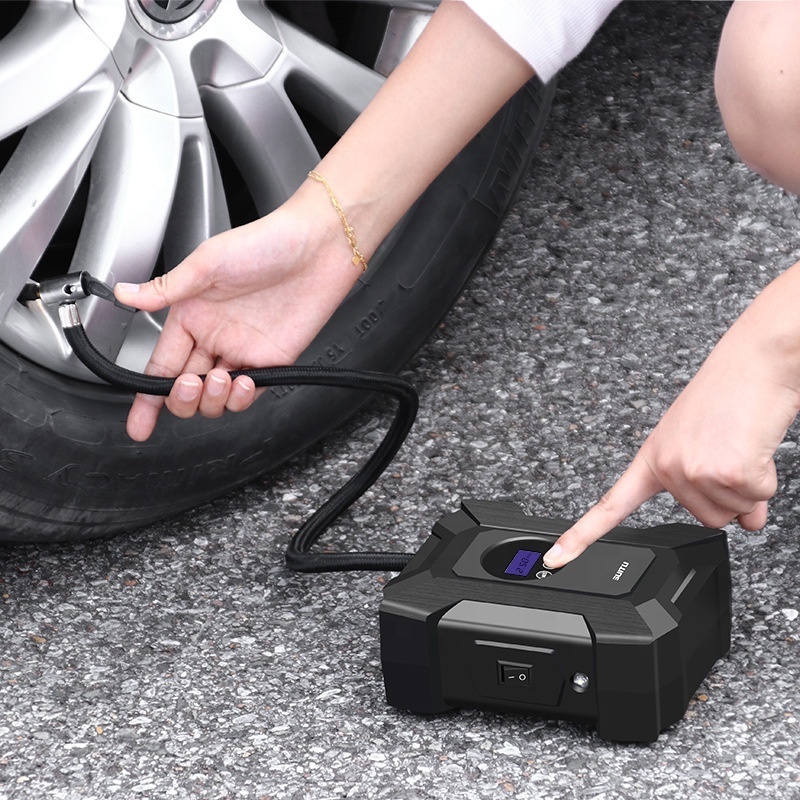 Portable Car Tire Inflator 150 PSI Air Compressor with Digital Manometer Electric Air Pump with Light