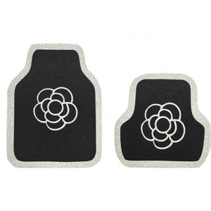 Car Floor Mat Universal Camellia Filigree Ring Anti-Dirt Carpet Decoration Car Interior Foot Mat