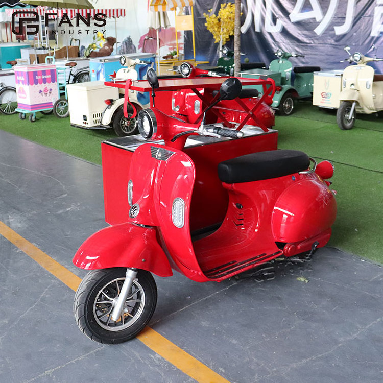 FANS Ice Cream E-Bike Ice-cream Electric Motor Bike Street Food Cart for Sale