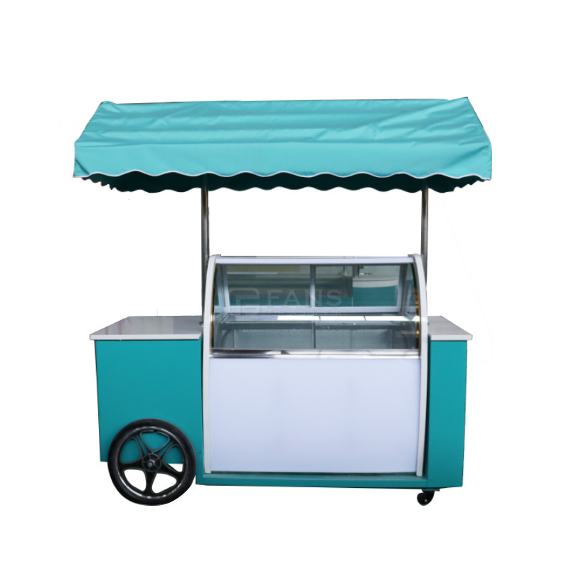 Mobile Kiosks New Mobile Fruit Carts for Sale Food Rental Bicycle Kiosk