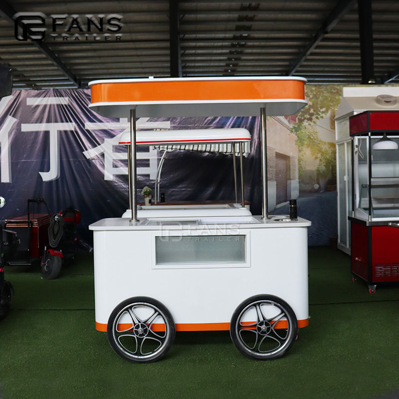 Mobile Kiosks New Mobile Fruit Carts for Sale Food Rental Bicycle Kiosk