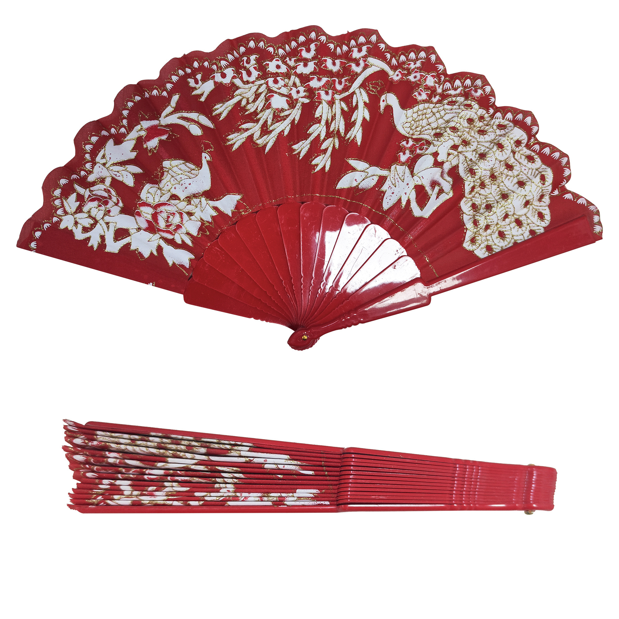 Wholesale Custom Logo Printed Folding Hand Fan for Gold Occasions Diverse Wedding Bamboo Wood Hand Fan Wide Color Range