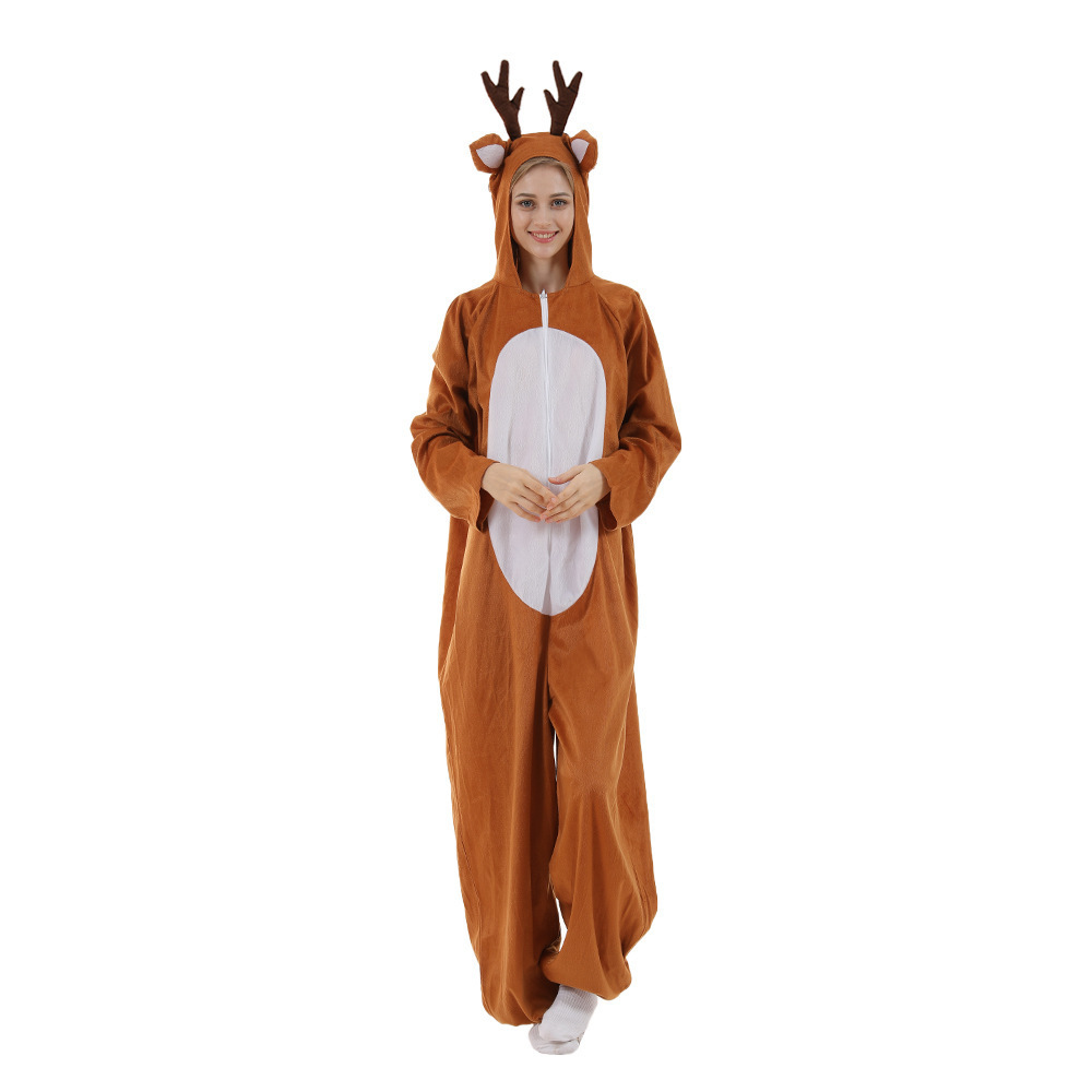 Christmas Costumes Elk Jumpsuits Funny party dresses stage prop reindeer costume Christmas kid elk pajamas Xmas costumes