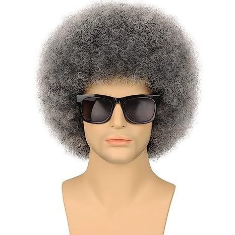 Disco Mullet Wig for Men Short Curly  Punk Rock Wig 80s Rocker Wigs for halloween