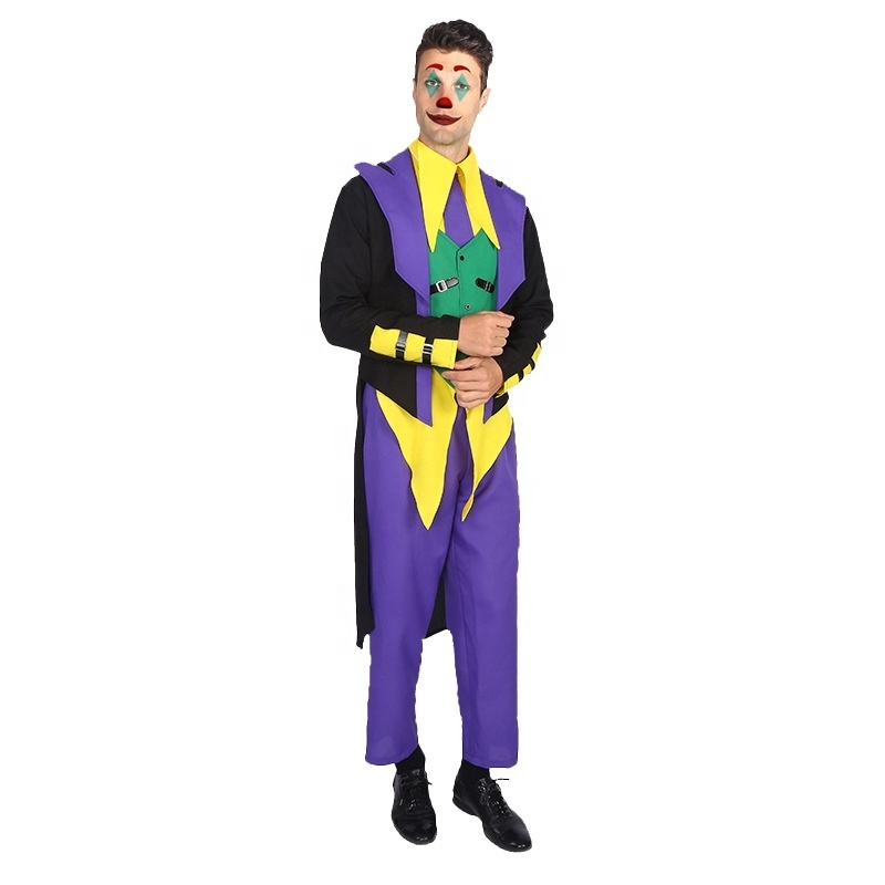 Carnival clown costume Cosplay party Costume Halloween joker suit Cologne Carnival Costume for men