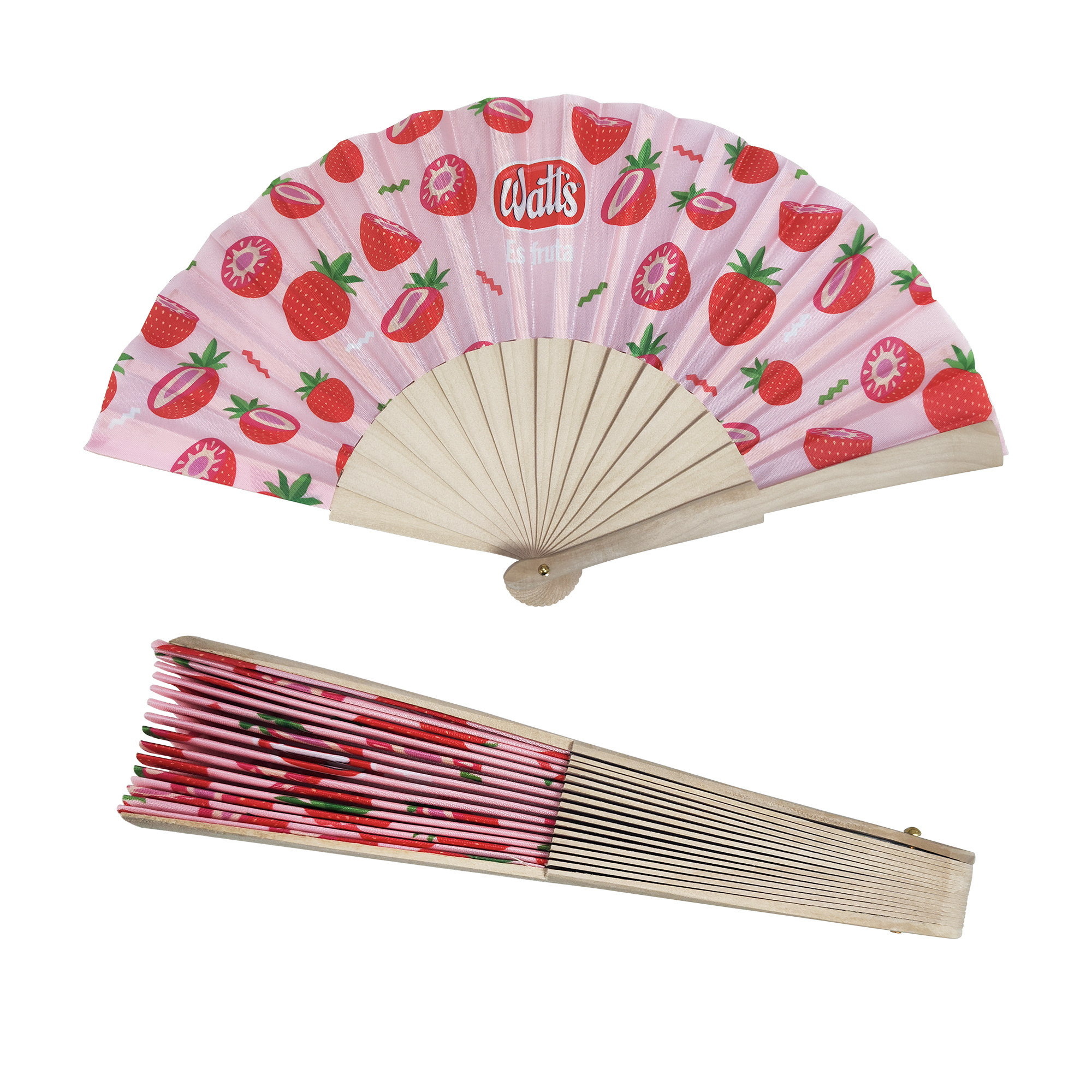 Wholesale Custom Printed Logo Eco-friendly Bamboo Handheld Folding Fan Perfect for Wedding