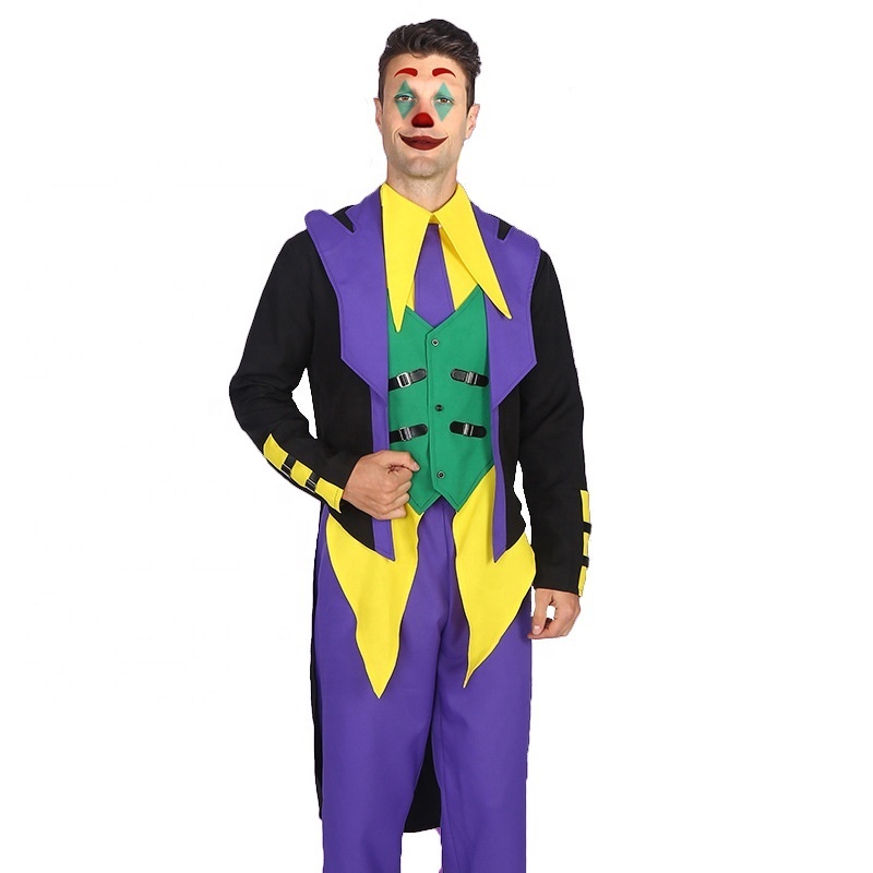 Carnival clown costume Cosplay party Costume Halloween joker suit Cologne Carnival Costume for men