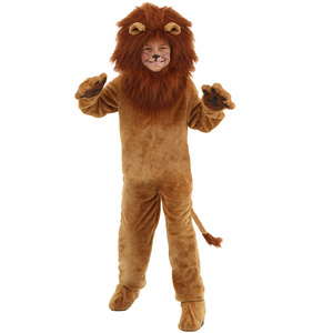 Deluxe Plush Lion Costume for Kids Halloween Cosplay Animal Party Fancy Dress Mascot Costumes