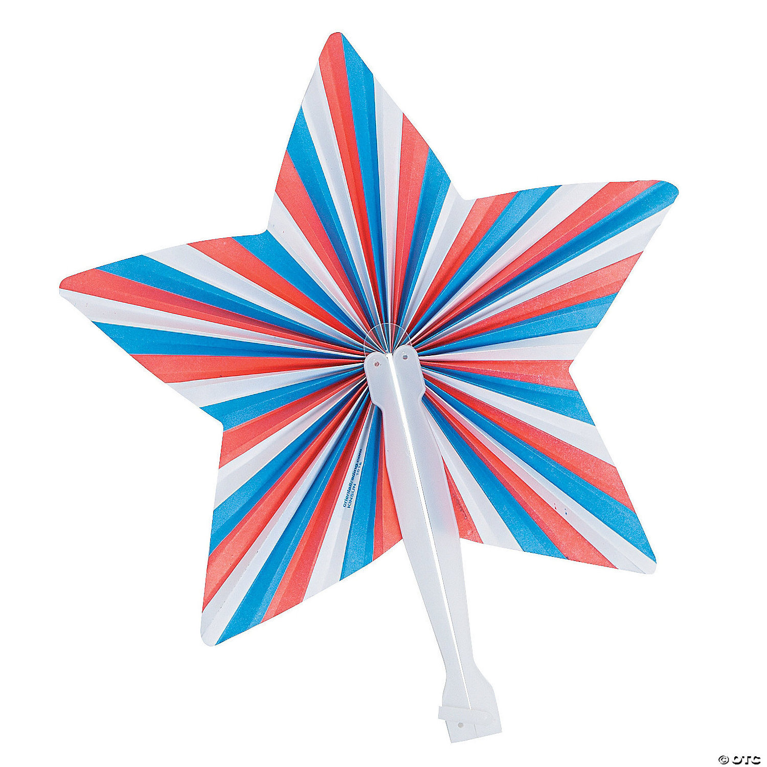 Party Favors Toys Stars & Stripes Paper Fans July 4th Patriotic folding fan American Flag Round/Heart plastic handle Paper Fans