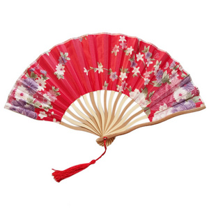 Hot Sale Wholesale Custom logo Printed Logo Folding Hand Fan Wedding Bamboo Hand Held Fan