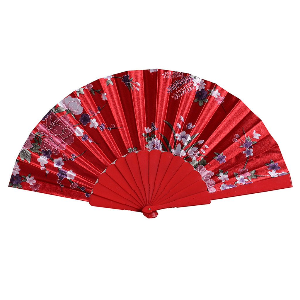 Hot Sale Wholesale Custom logo Printed Logo Folding Hand Fan Wedding Bamboo Hand Held Fan