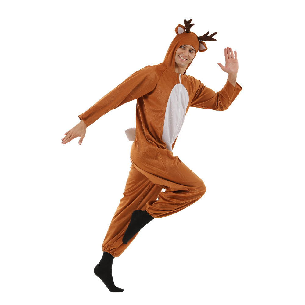 Christmas Costumes Elk Jumpsuits Funny party dresses stage prop reindeer costume Christmas kid elk pajamas Xmas costumes